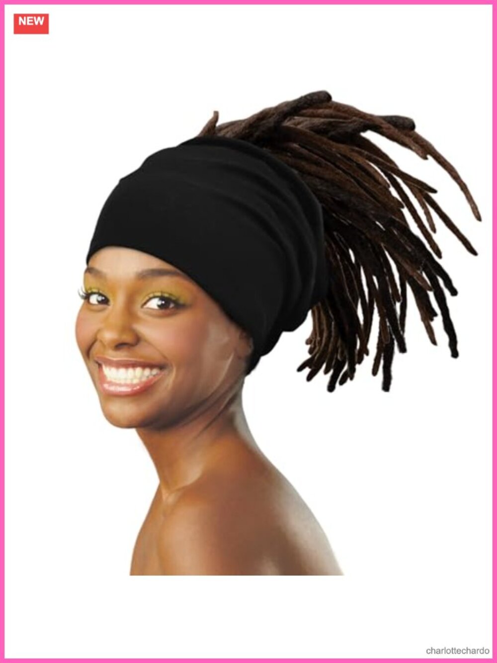 Cotton Spandex Braid Tube Headband Non-Slip Spa Makeup Hair Wrap